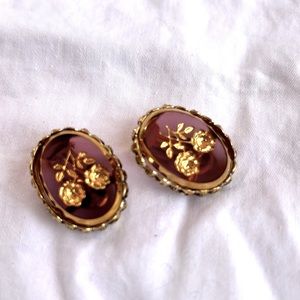 Whiting & Davis vintage earrings